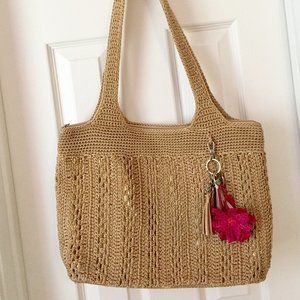 The SAK Crochet Purse Shoulder Bag Hobo Bag Handbag Tote